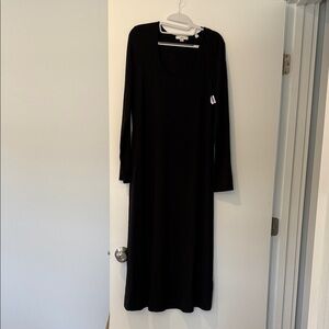 NWT VINCE MEDIUM Elegant Black Long Sleeve Dress